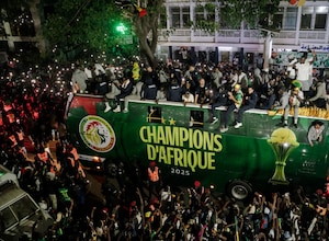 Senegals Historic AFCON Champs Honoured With Parade, Presidential Praise