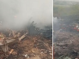 बारामती में अजित पवार का प्लेन क्रैश-घटनास्थल का पहला वीडियो