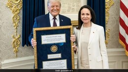 Venezuela's Machado Says "No Regrets" Over Gifting Trump Nobel Peace Prize