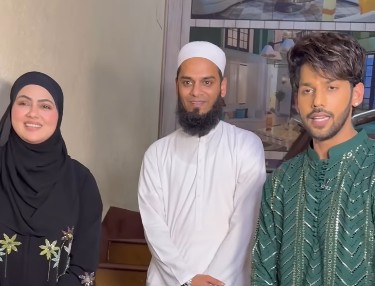 सना खान ने अकेले बसीर अली के साथ फोटो खिंचवाने से किया मना, वीडियो हो रहा वायरल