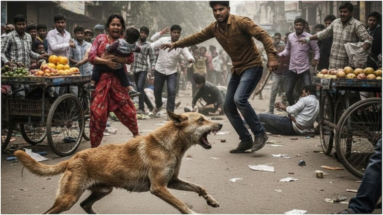 स्ट्रीट डॉग पर 'सुप्रीम' सुनवाई के बीच उज्जैन में पागल कुत्ते ने 40 लोगों को काटा, पकड़े जाने के कुछ देर बाद मौत