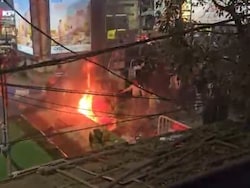 Trinamool, BJP Supporters Clash Near Kolkata, Makeshift Stage Set On Fire