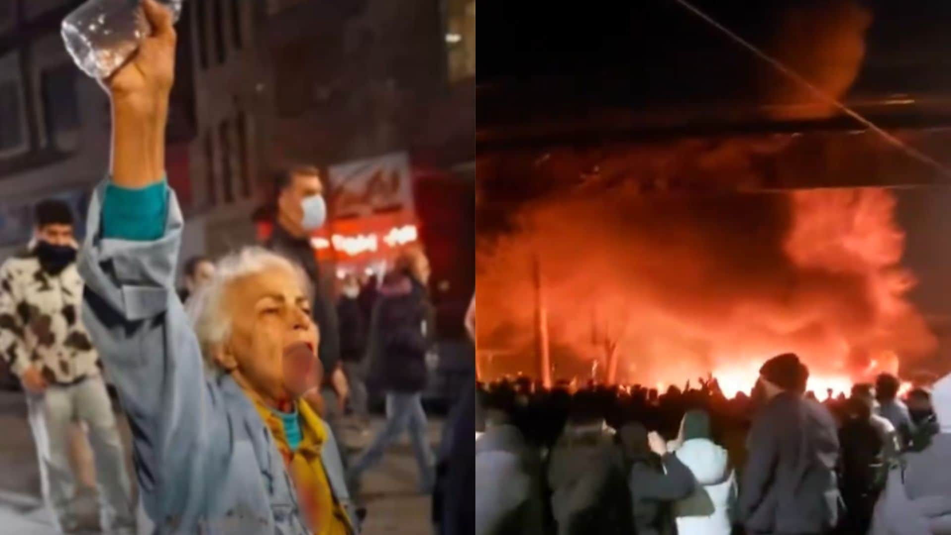 ईरान प्रदर्शन के 5 सबसे पावरफुल VIDEO: खून से लथपथ दादी लगा रही नारा, तेहरान में जनसैलाब