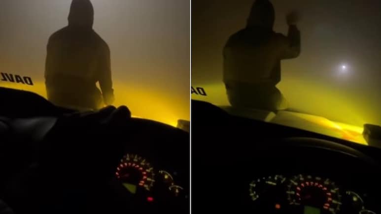 लड़का बाहर बैठा रखा है... कार से जा रहे दोस्तों को कोहरे में दिखना हुआ बंद, इस जुगाड़ ने हिला दिया इंटरनेट