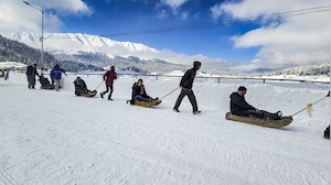 Snowfall Brings Tourists Back to the Valley; Scenes of Celebration and Dance