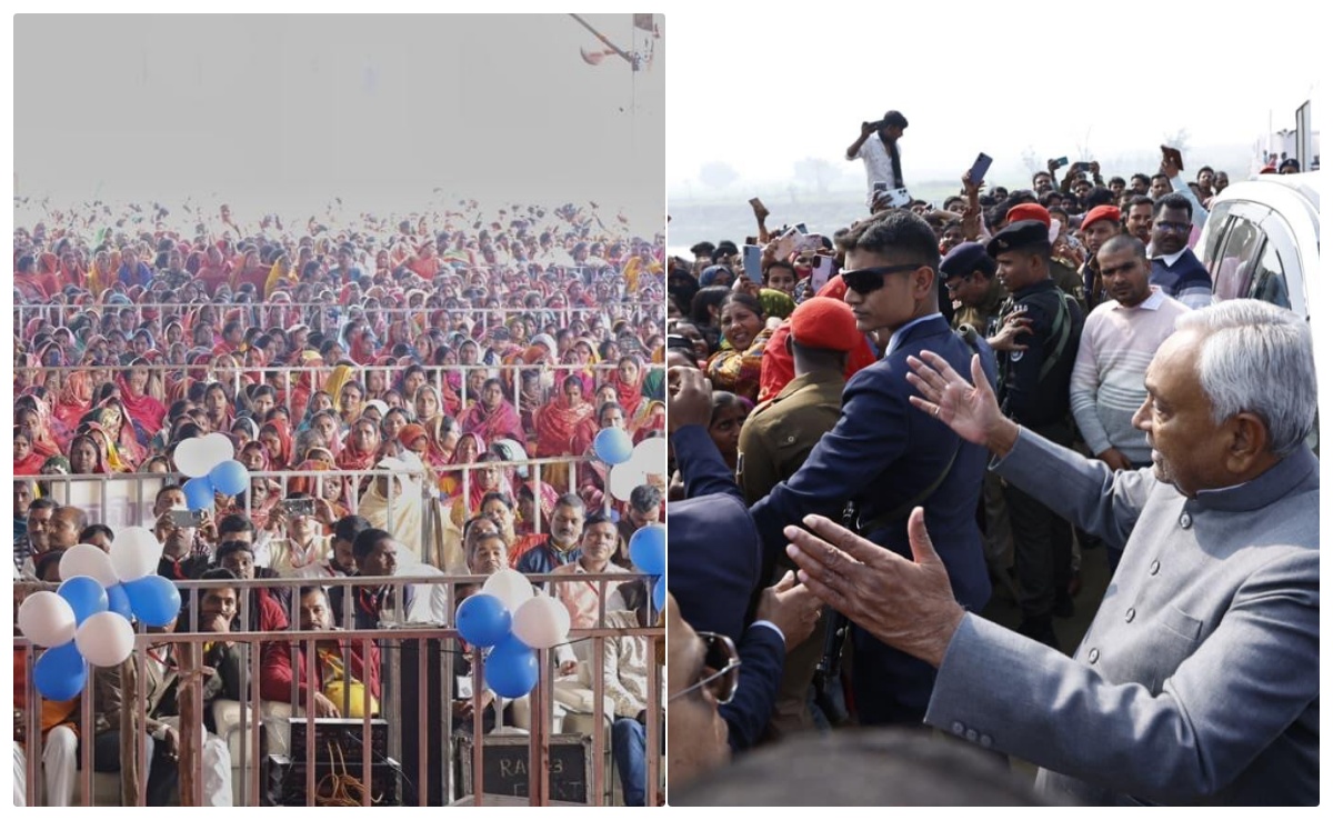 CM नीतीश के समर्थन में उमड़ी महिलाओं की भीड़, पुरुष रहे गायब; जानें सियासी मायने