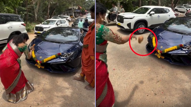 नई लैम्बॉर्गिनी के सामने मम्मी ने फोड़ा नारियल, फिर जो हुआ देखकर अटक जाएंगी सांसें, लोग बोले- मां के सामने ऐसी 100 कार कुर्बान भाई
