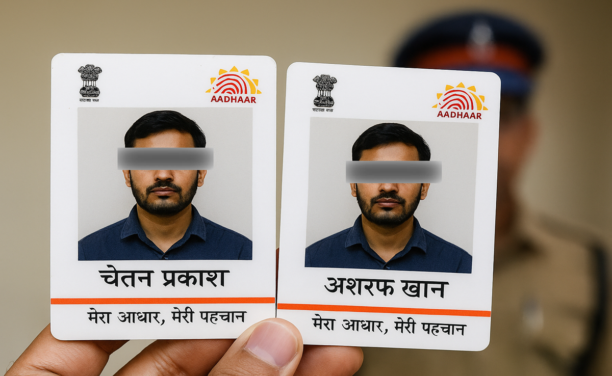 Aadhaar Card Fraud: दो आधार कार्ड में एक ही फोटो; पहचान छिपाने का आरोप, MP में राजस्थान का युवक गिरफ्तार