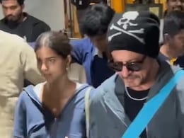 छुट्टियां बिता कर मुंबई लौटे शाहरुख खान, बेटी सुहाना का हाथ थामे आए नजर