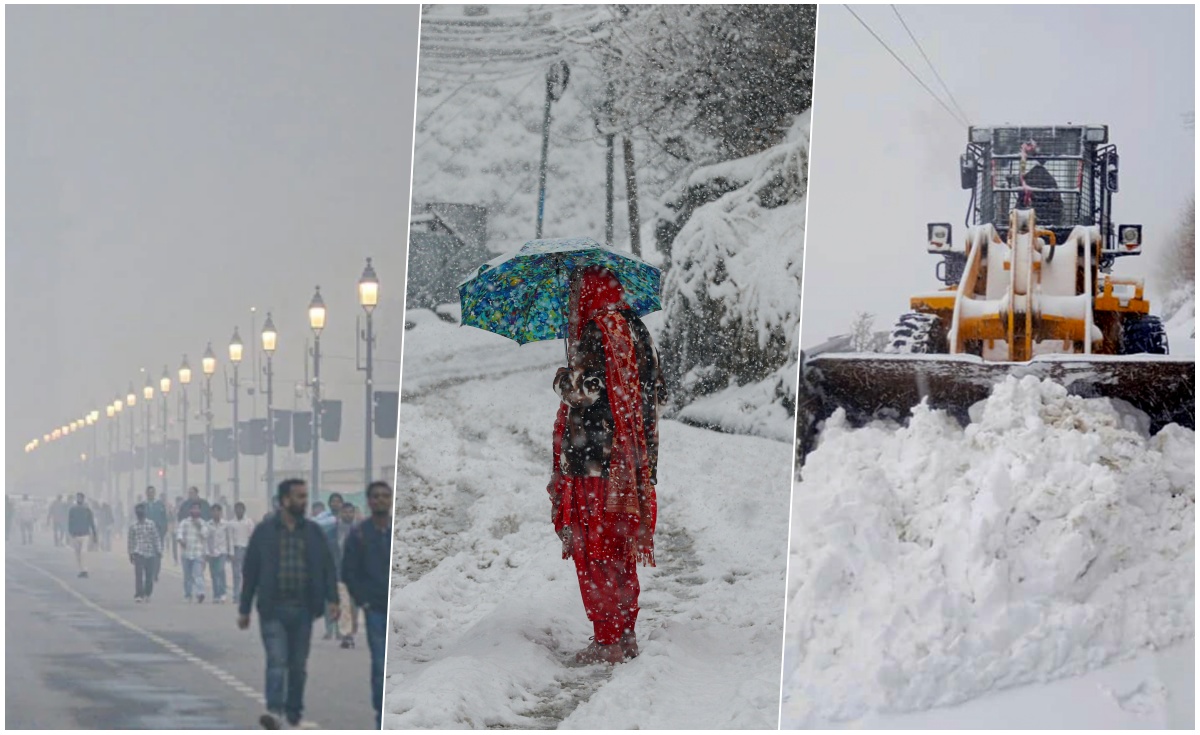 दिल्ली में कैसे लौटी शीतलहर, कश्मीर और हिमाचल में बिखरा पड़ा है सफेद सबूत