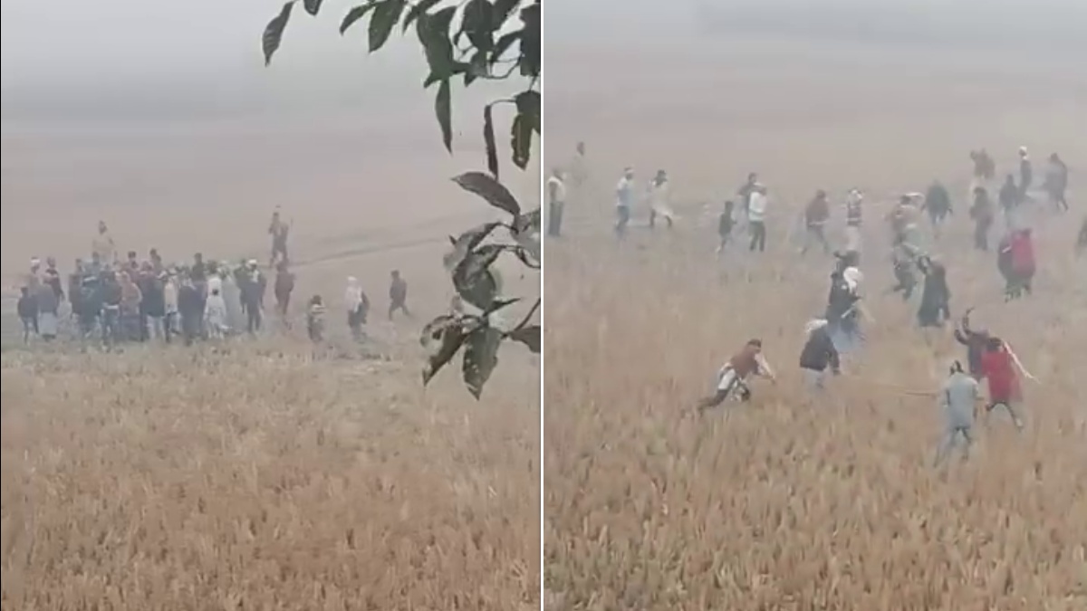 बिहार में जमीन विवाद पर महाभारत, खेतों में जमकर बजे लट्ठ, देखें खौफनाक मंजर