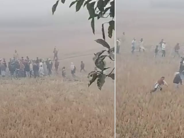 बिहार में जमीन विवाद पर महाभारत, खेतों में जमकर बजे लट्ठ, देखें खौफनाक मंजर