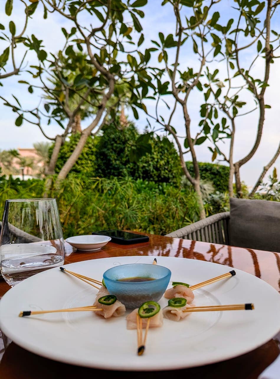 Yellowtail Jalapeno at Nobu By The Beach, Dubai. Photo: Ananya Bhattacharya