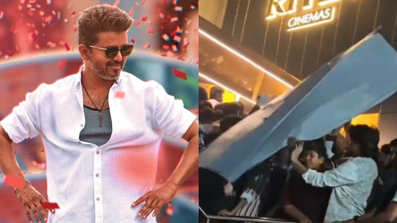 Vijay's Fans Tear Down Sivakarthikeyan's <i>Parasakthi</i> Posters At <i>Jana Nayagan</i> Trailer Launch Event In Madurai