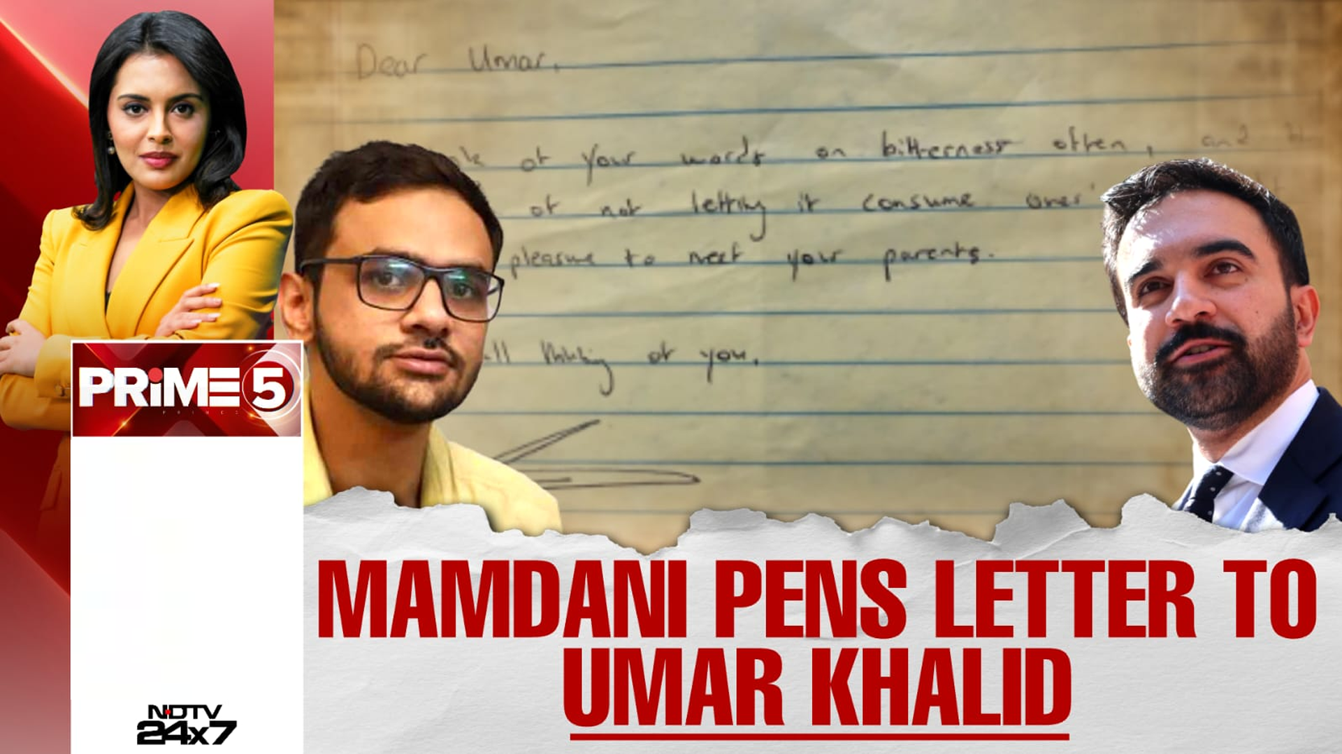 Umar Khalid's Partner Shares Mamdani's Letter To Him