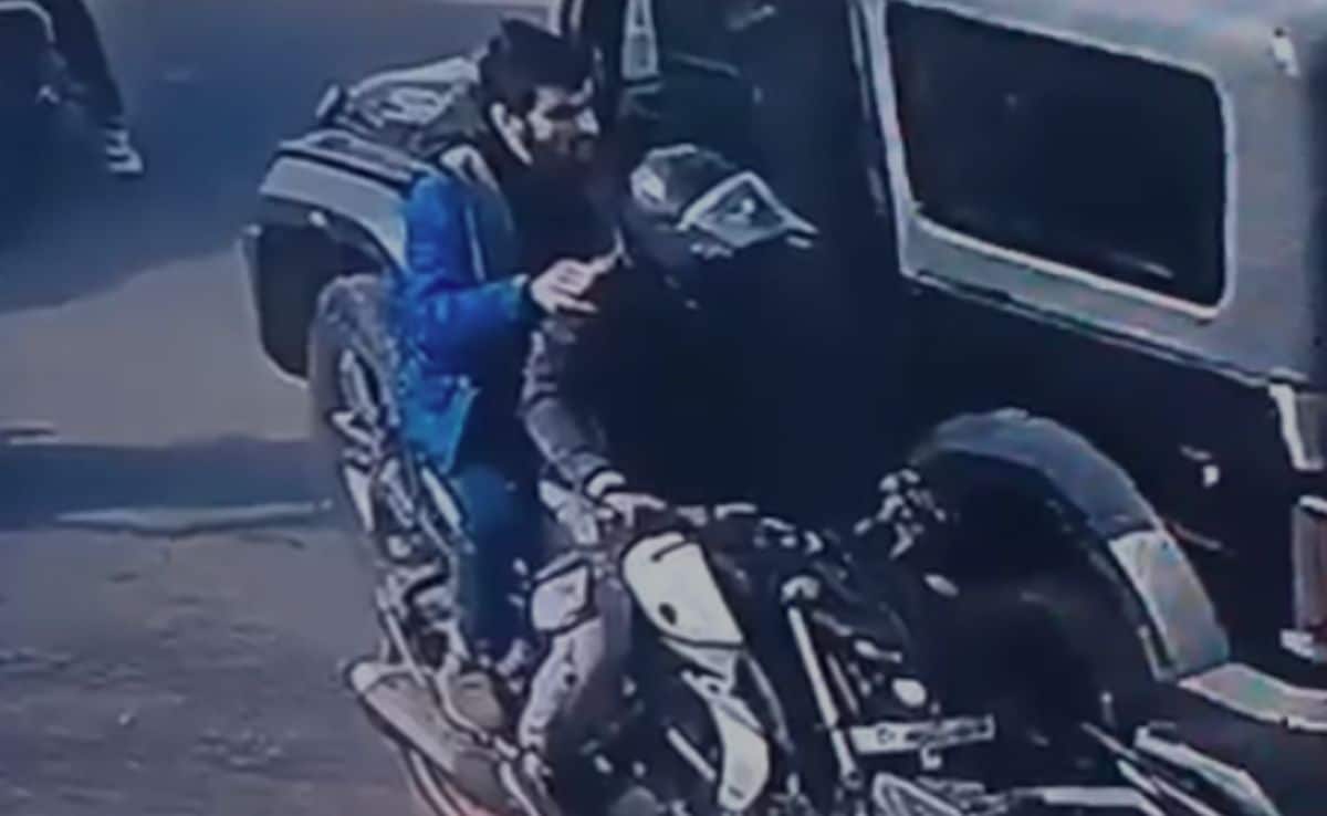 The accused shooters accomplice was waiting nearby on a sports bearing a Delhi registration number.