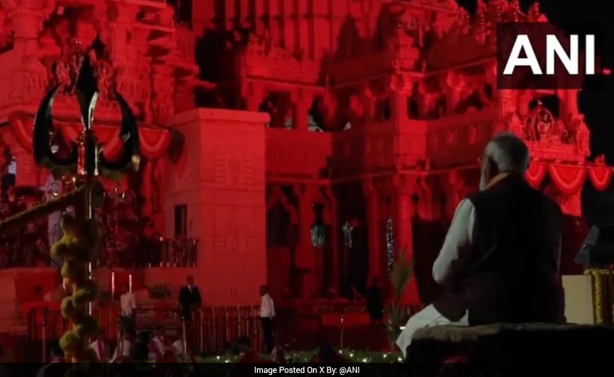 PM Modi Chants Mantras As Somnath Temple Marks 1,000 Years Since 1st Attack