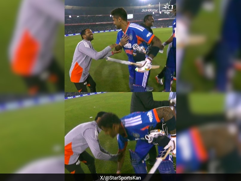 Suryakumar Touches Staff Member's Feet After 37-Ball 82. It's Not Gambhir