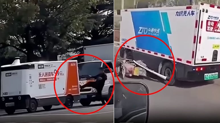 Self-Driving Courier Vans In China Turning Out To Be A Menace, Shows Viral Video