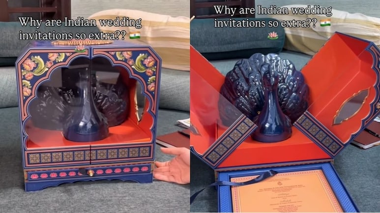 कभी देखा है शादी का ऐसा कार्ड? देख लोग बोले- ये शादी का कार्ड है या शाही तिजोरी?