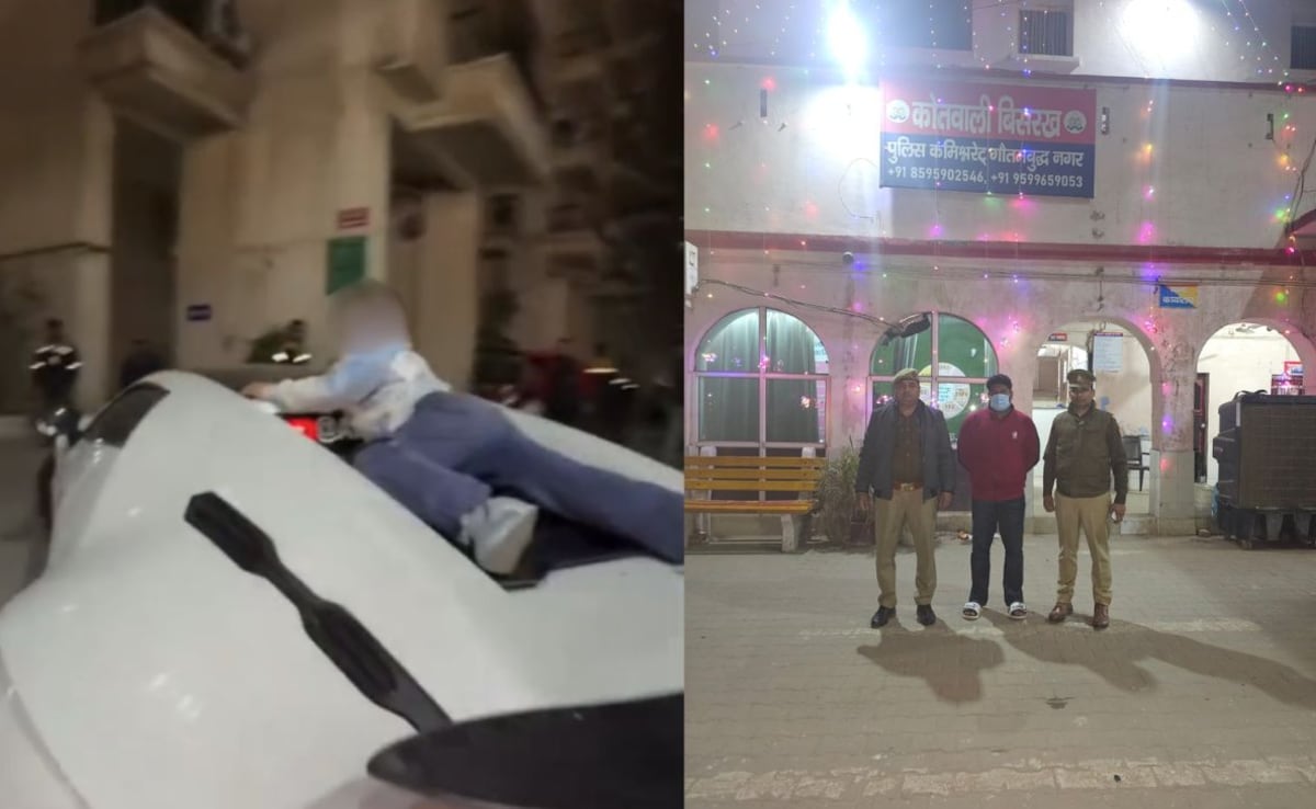 Man Drives Luxury Car With Child On Roof In Greater Noida, Arrested