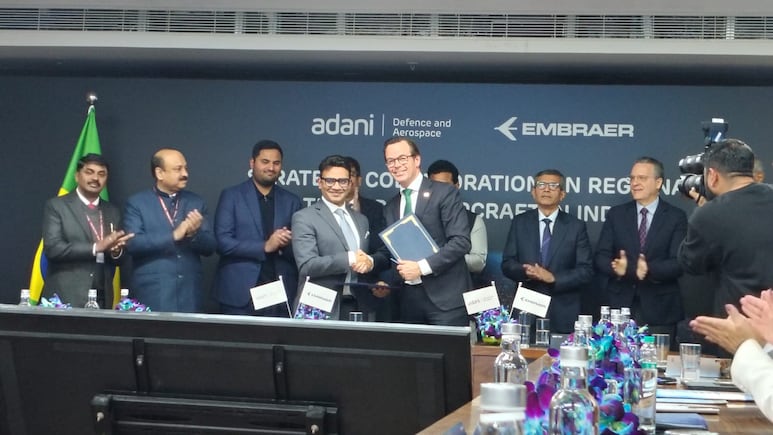 Adani Group, Embraer To Develop Regional Transport Aircraft In India