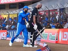 Kohli Pushes NZ Batter Out Of The Ground In Hilarious Incident - Video Viral