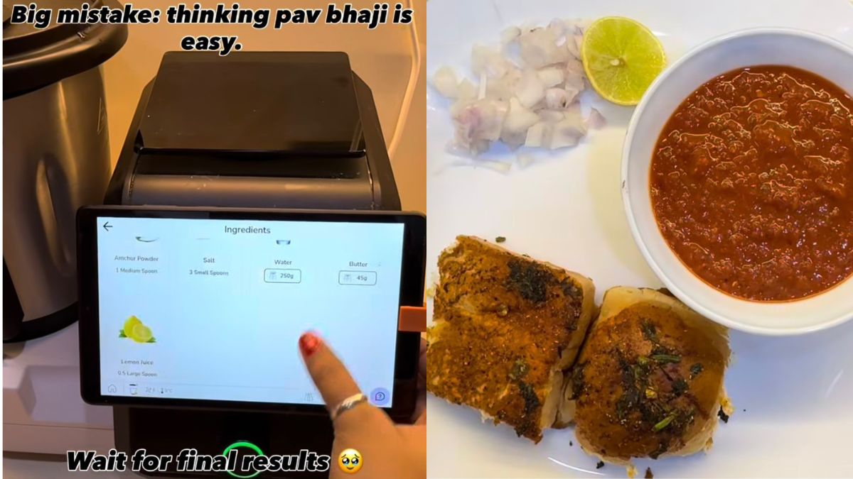 Watch: Woman Makes Pav Bhaji On AI-Powered Cooking Appliance, Internet Reacts