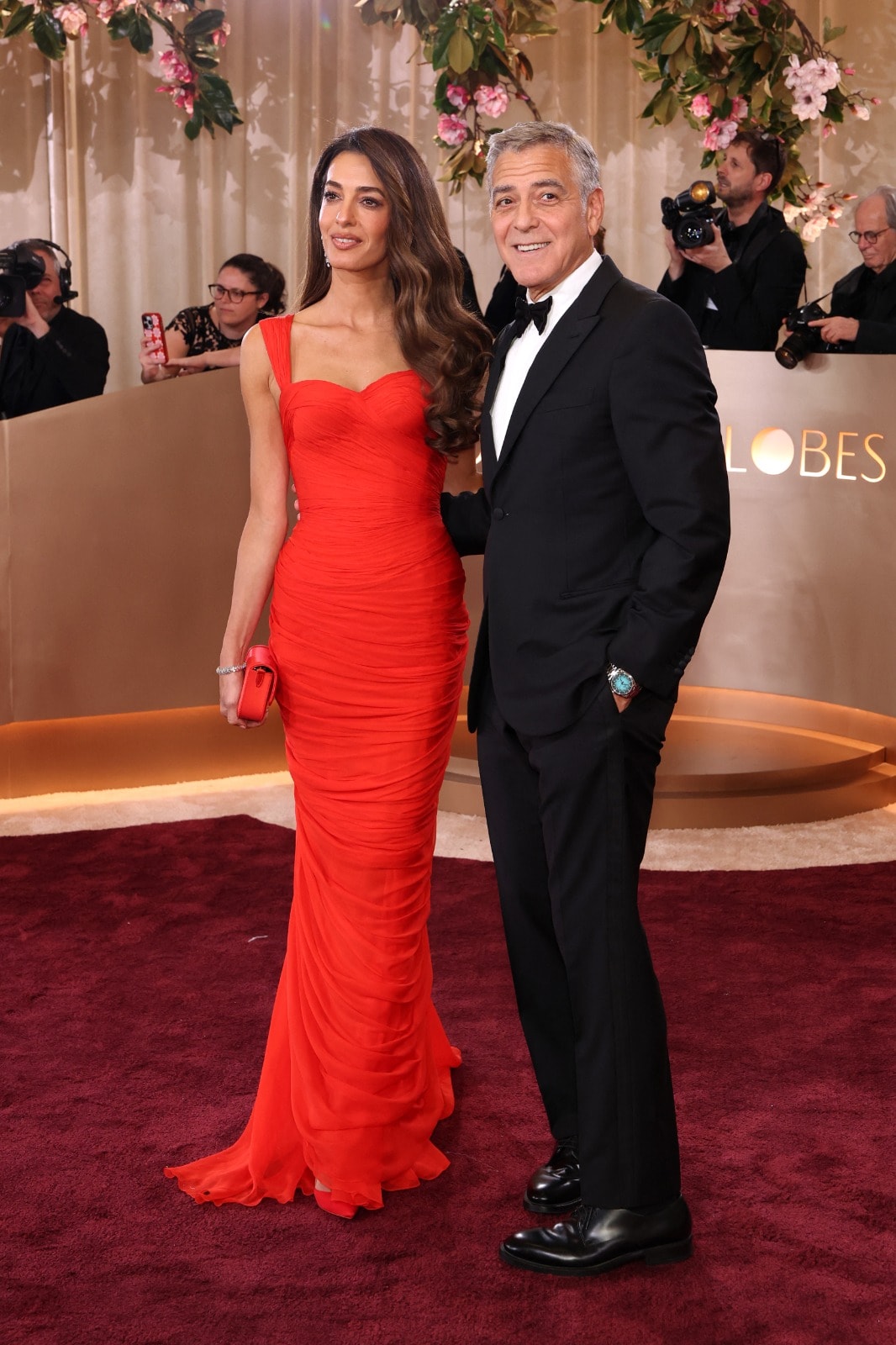 George Clooney and Amal Alamuddin Clooney at the Golden Globes 2026. Photo: AFP