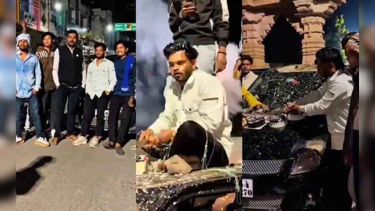 सड़क पर तलवार से काटा बर्थडे केक, Video वायरल होने के बाद अब काटेंगे थाने के चक्&zwj;कर?