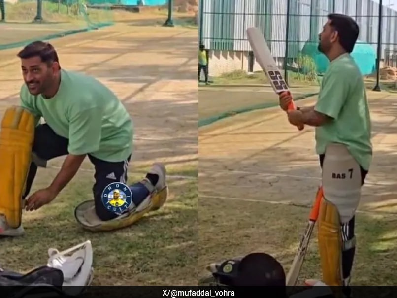 MS Dhoni Makes IPL 2026 Intent Clear, Video Of His Practice Session Goes Viral