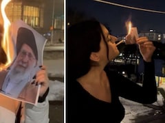 ईरान में अनोखा विरोध प्रदर्शन, खामेनेई की तस्वीरें सिगरेट से जला रहीं महिलाएं, सोशल मीडिया पर वायरल हुआ ट्रेंड