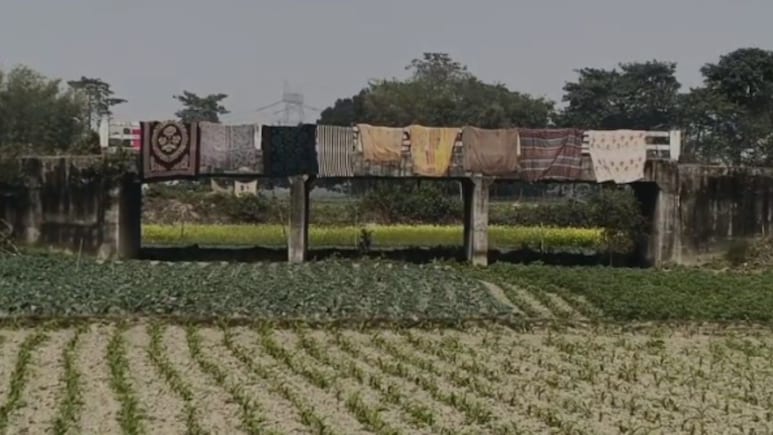 बिहार में कमाल की इंजीनियरिंग! नदी का पता नहीं, खेतों के बीचोबीच खड़ा कर दिया पुल