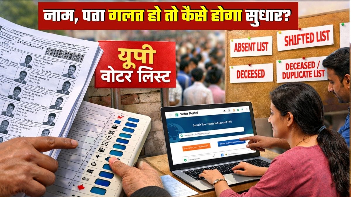 UP Voter List: आज पब्लिश होंगे ड्राफ्ट वोटर लिस्&zwj;ट, नाम-पता डिटेल गलत है तो ऐसे कराएं सुधार