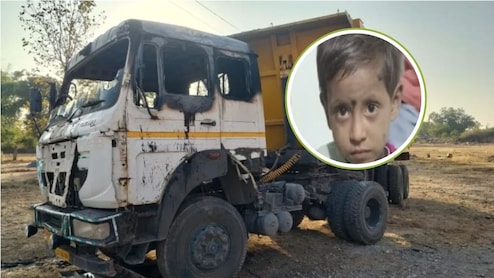 बिलासपर में दिल दहला देने वाली घटना, खड़े ट्रेलर के केबिन में लगी आग, तीन साल के मासूम की मौत