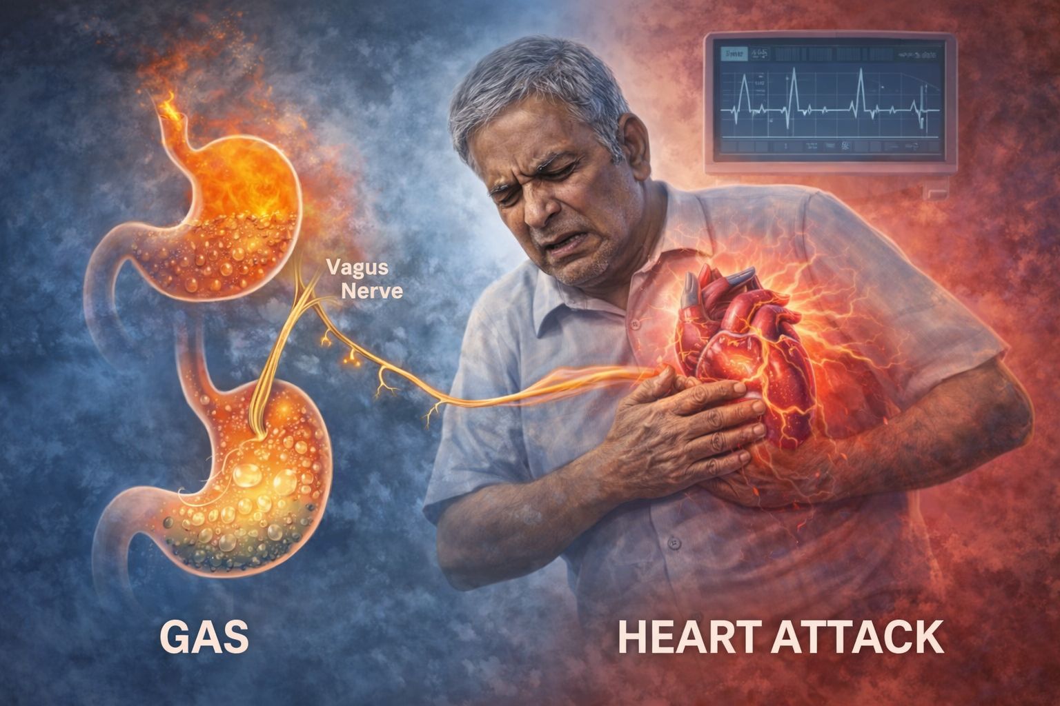 दाल खाने से हुई गैस, हार्ट अटैक से मौत, क्या पेट की गैस Heart Attack का खतरा बढ़ा सकती है? जानें क्या कहते हैं डॉक्टर
