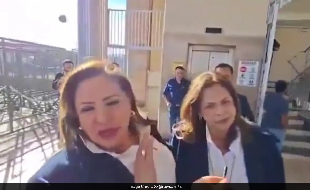 Schokkende video toont moment waarop Hondurese wetgever tijdens interview door explosief wordt getroffen