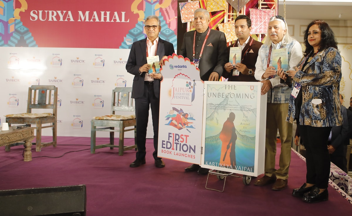 Jagdeep Dhankhar's Rare Appearance For Son-In-Law's Book Release At Jaipur Literature Festival