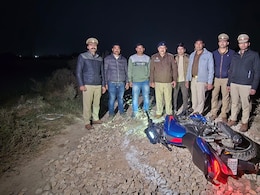 प्रयागराज में देर रात पुलिस मुठभेड़, लूट के दो बदमाश गोली लगने के बाद गिरफ्तार, दो फरार