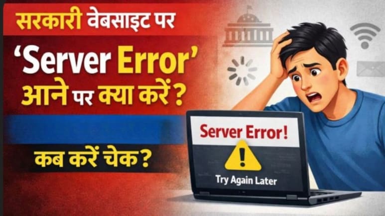 सरकारी वेबसाइट पर 'Server Error' आने पर क्या करें? जानें कब खुलती है साइट, कब करना चाहिए चेक