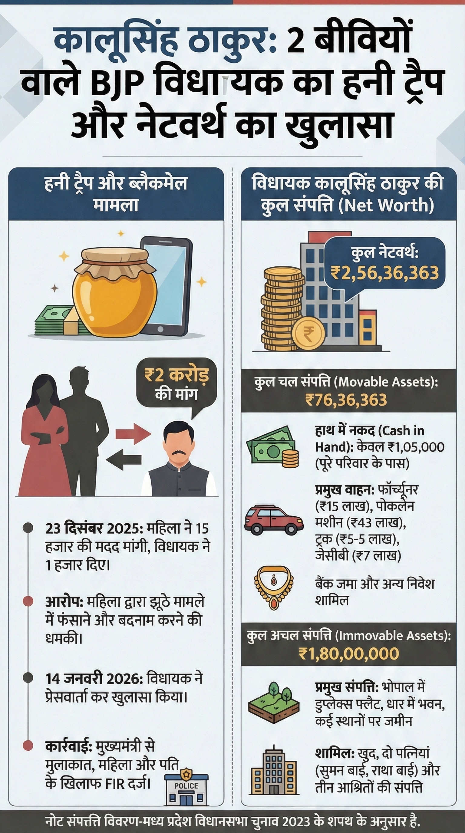 Kalusingh Thakur Net Worth:  Honey Trap Case of BJP MLA Dharmpuri Dhar Madhya