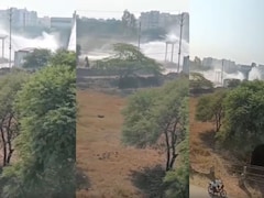 VIDEO: इंदौर में नर्मदा की पाइपलाइन फूटी, फव्वारे की तरह उछला पानी, लीकेज पर फिर उठे सवाल