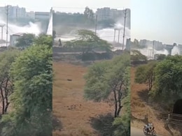 VIDEO: इंदौर में नर्मदा की पाइपलाइन फूटी, फव्वारे की तरह उछला पानी, लीकेज पर फिर उठे सवाल