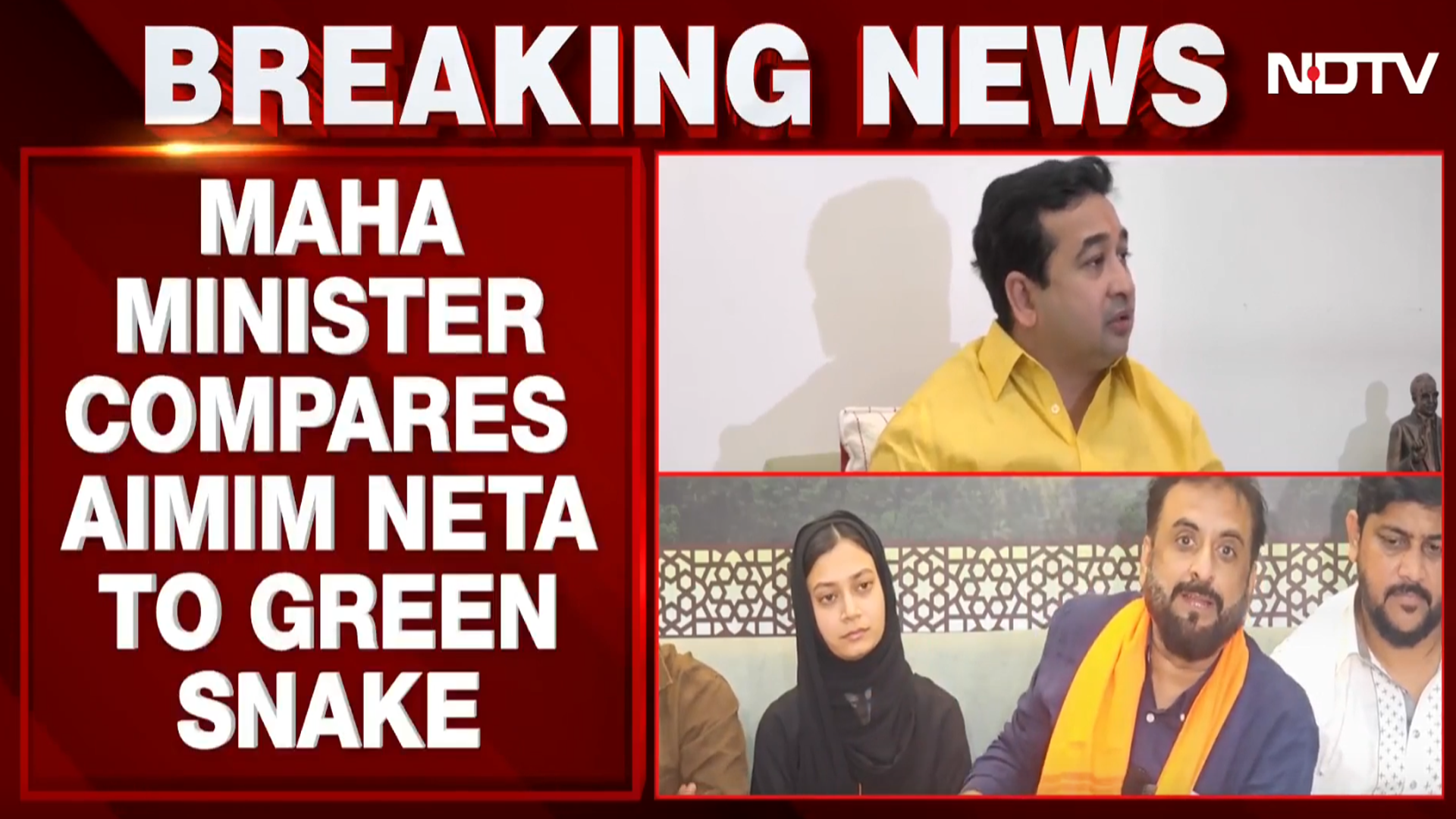 'Green Mumbra' Row Intensifies. BJP's Nitesh Rane Slams AIMIM's Imitiaz Jaleel