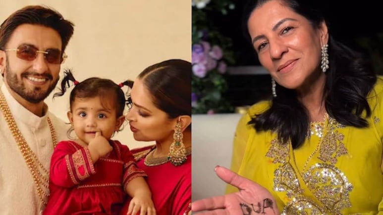 Viral Pic: Ranveer Singh's Mom Flaunts Granddaughter Dua's Name In Mehendi At Family Function