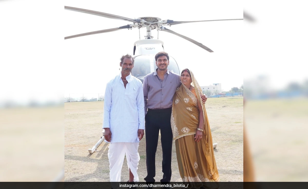 Watch: YouTuber Dharmendra Bilotia Delights Internet With Surprise Helicopter Ride For Parents
