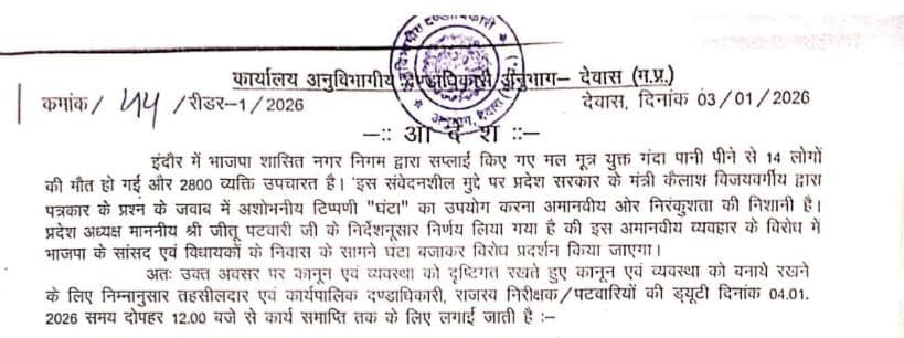 Devas SDM Anand Malviya Suspension:  आदेश की भाषा को लेकर गिरी गाज. 