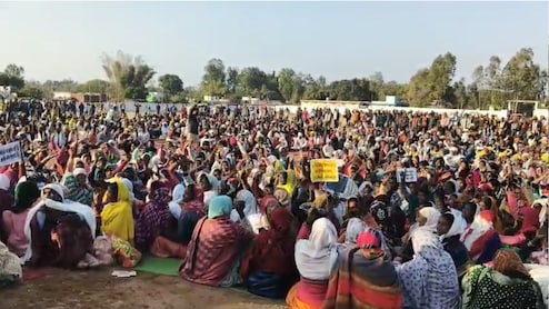 अपर नर्मदा बांध परियोजना का विरोध: अनूपपुर में हजारों ग्रामीणों ने निकाली रैली, प्रोजेक्ट को रद्द करने की मांग