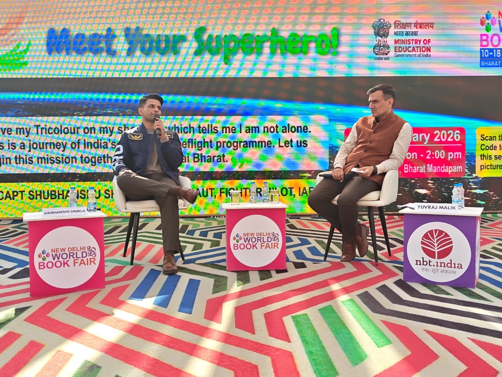 इंटरनेशनल स्पेस स्टेशन (ISS) जाने वाले भारत के पहले अंतरिक्ष यात्री ग्रुप कैप्टन शुभांशु शुक्ला बुक फेयर में. इंटरनेशनल स्पेस स्टेशन (ISS) जाने वाले भारत के पहले अंतरिक्ष यात्री ग्रुप कैप्टन शुभांशु शुक्ला बुक फेयर में.