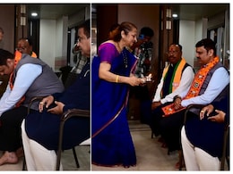 तिलक, मिठाई, आरती... BMC चुनाव में जीत के बाद गडकरी के घर ऐसे हुआ देवेंद्र फडणवीस का स्वागत, PHOTOS